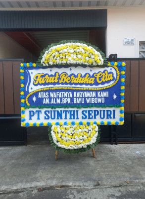 Papan Bunga Duka di Kantin